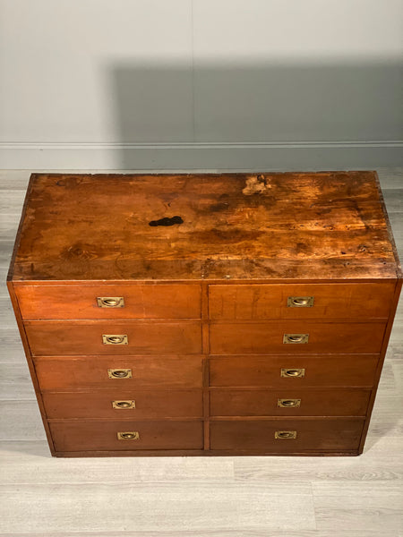 Large 19th Century Bank Of Drawers