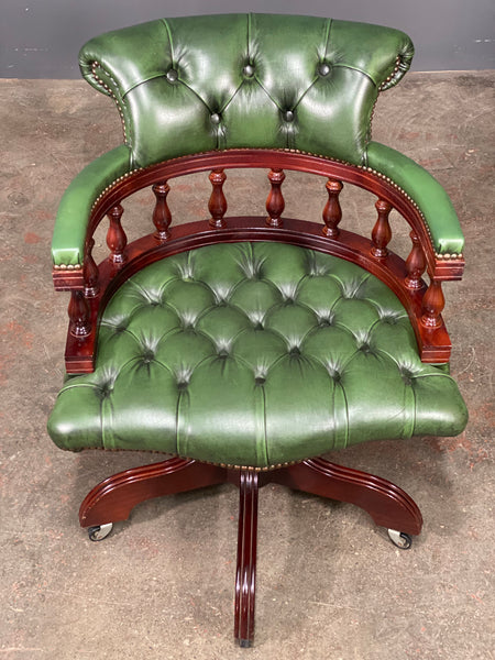 Vintage Chesterfield Captains Desk Chair