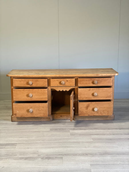 19th Century Pine Dresser Base With Sycamore Top