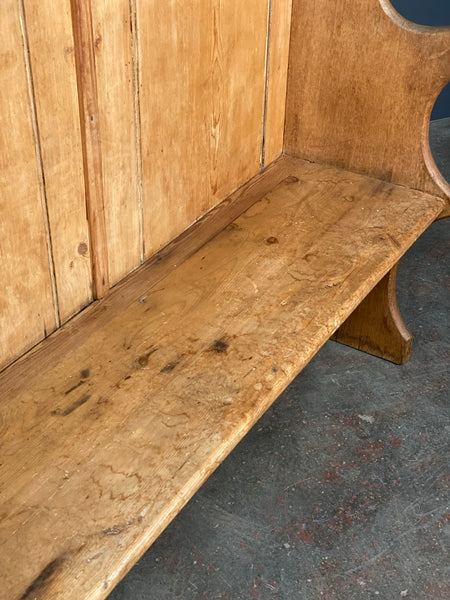 Victorian Pine Oak Settle