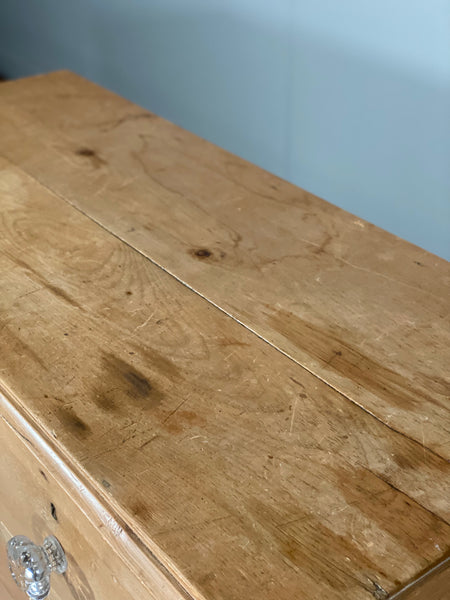 Victorian Pine Chest Of Drawers