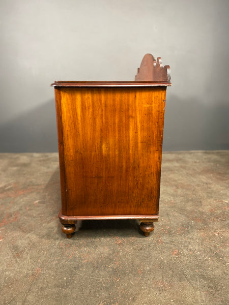 Antique Victorian Figured Mahogany Country Sideboard