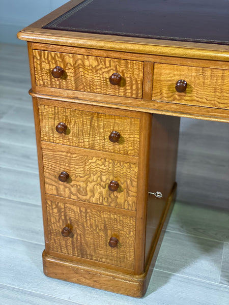 Small Edwardian Ash Writing Desk