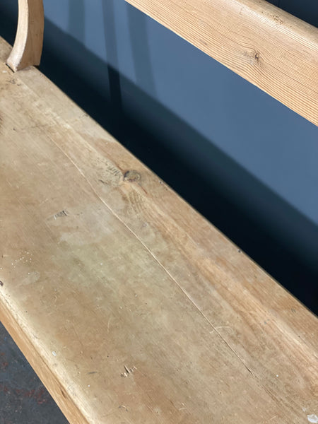 9ft Victorian Pine Bench