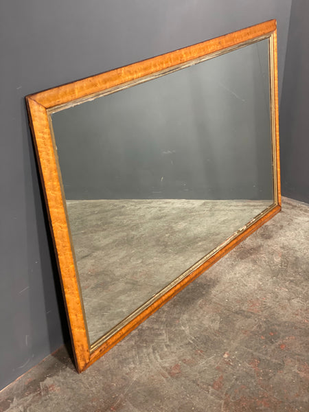 Large Early 20th Century Birds Eye Maple Mirror