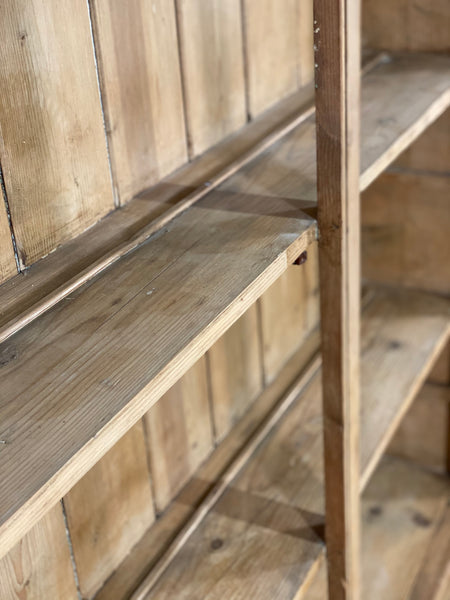 19th Century Glazed Pine Bookcase