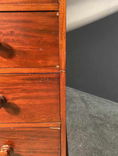 Antique 19th Century Mahogany Chest Of Drawers