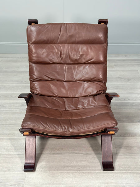 Focus Leather Armchair By Bramin c.1970’s