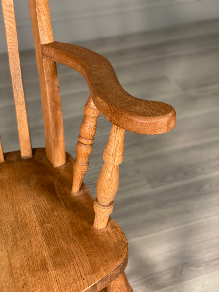 Large Antique Oak Rocking Chair