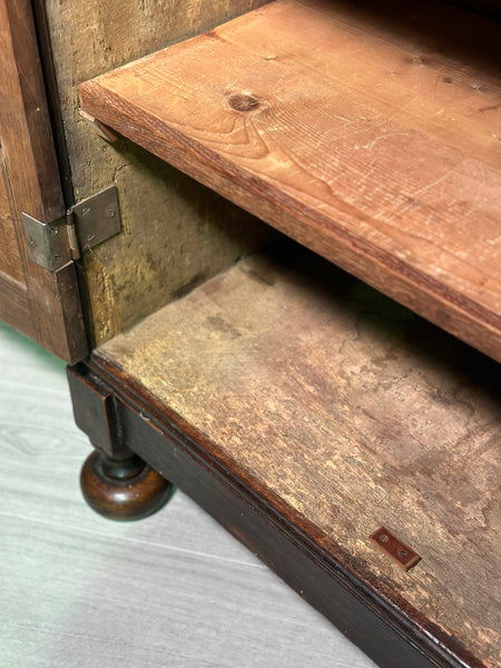 18th Century Carved Oak Cupboard