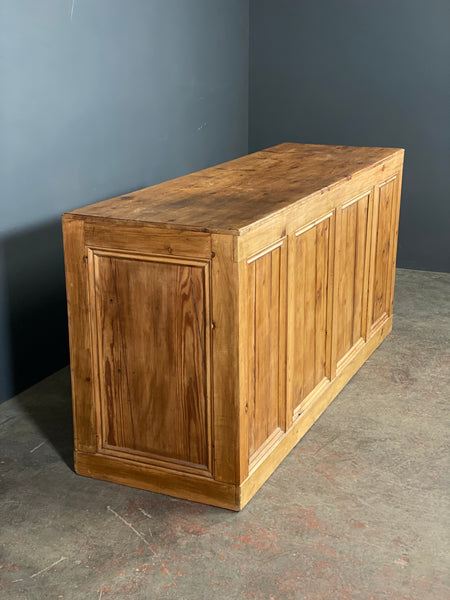 Early 20th Century Pine Shop Counter