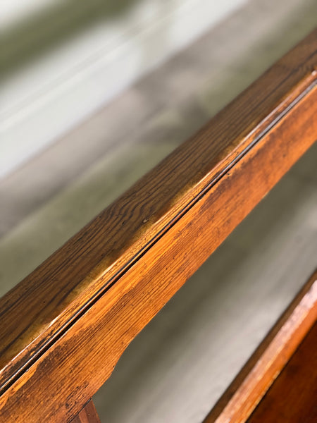 Antique Pitch Pine Church Pew