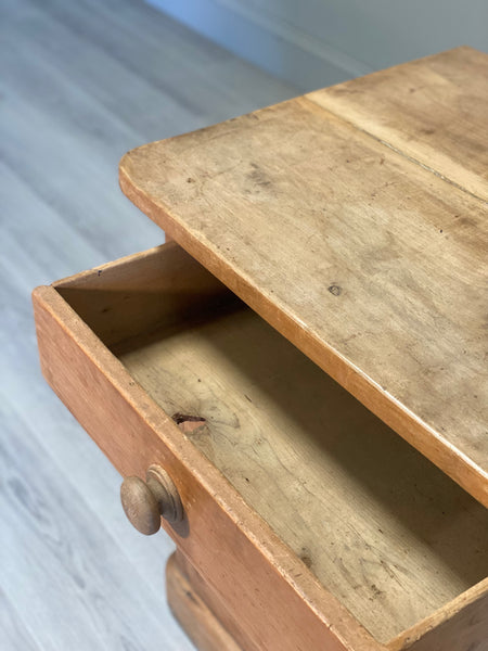 19th Century Pine Dresser Base With Sycamore Top