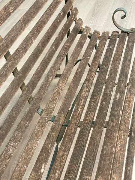 19th Century Garden Bench In Original Condition