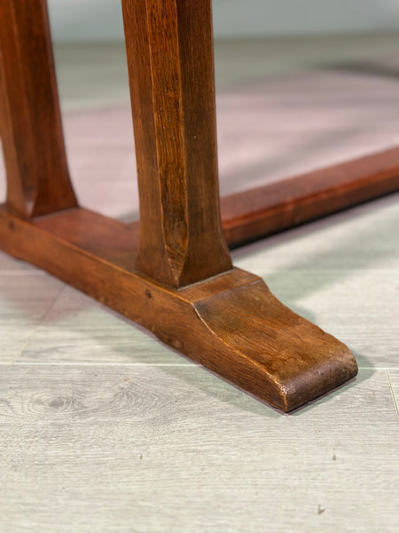 Arts and Crafts Oak Refectory Table By Arthur Reynolds Of Ludlow