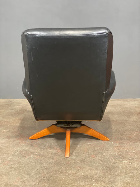 Mid Century Reclining Swivel Chair