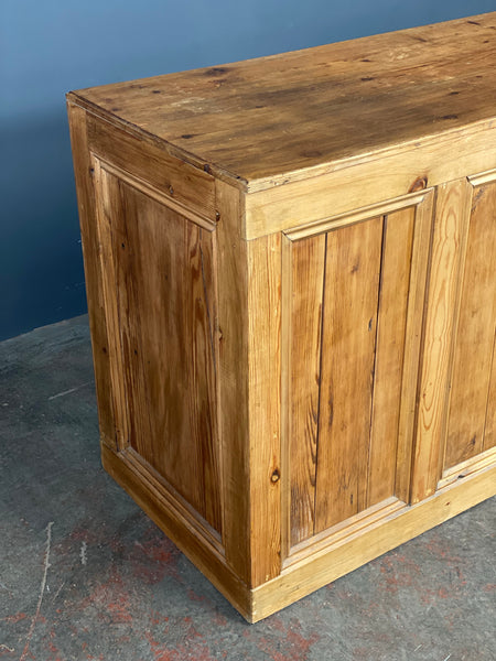 Early 20th Century Pine Shop Counter