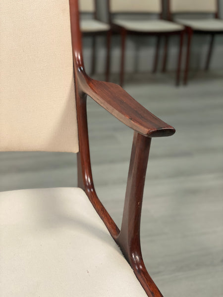 Set Of Nine Danish Rosewood Chairs By Johannes Andersen