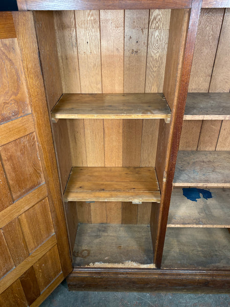 Large Oak Church Vestry Cupboard c1900