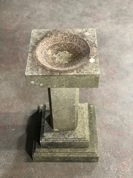 Small York Stone Birdbath