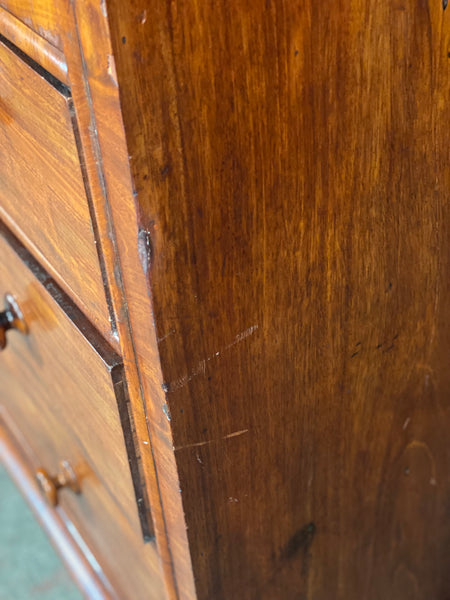 Large 19th Century Mahogany Chest Of Drawers With Secret Drawer