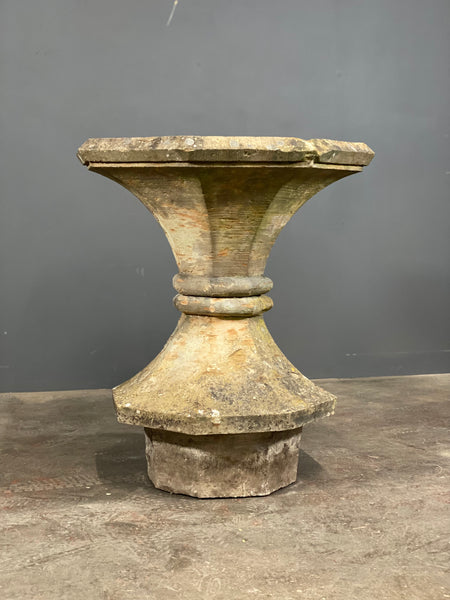 19th Century Large York Stone Birdbath Planter