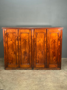 Large Figured Mahogany Georgian Cupboard