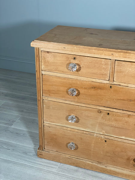 Victorian Pine Chest Of Drawers