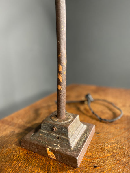 Large Antique Dugdill Industrial Angle poise Desk Lamp c1930