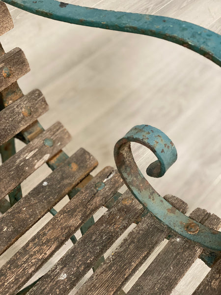 19th Century Garden Bench In Original Condition