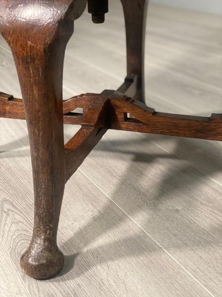 19th Century Revolving Oak Desk Chair