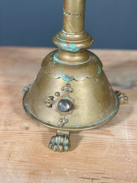 19th Century Brass Church Altar Cross