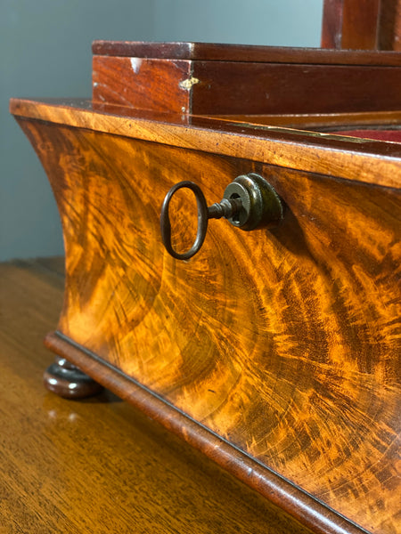A Georgian Mahogany Tea Caddy By George Simpson Of London