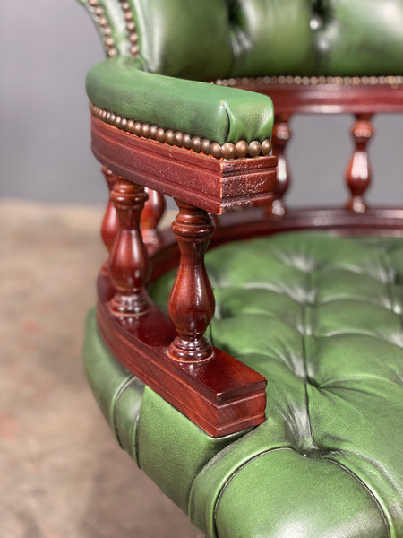 Vintage Chesterfield Captains Desk Chair