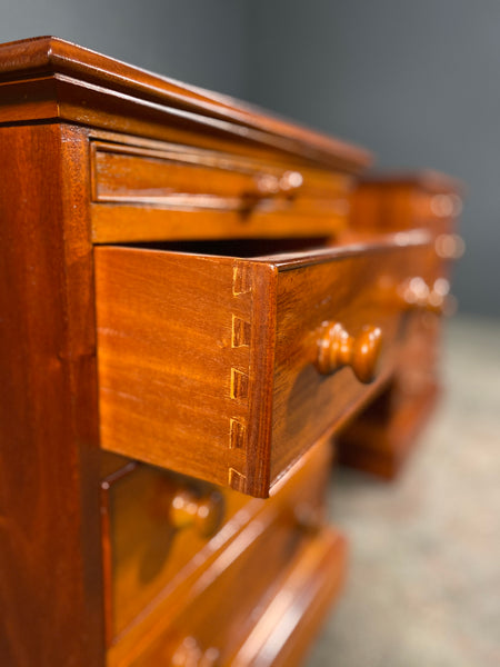 Pair Of 20th Century Solid Mahogany Bedside Cabinets