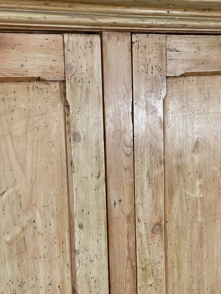 Large Victorian Pine School Housekeepers Cupboard