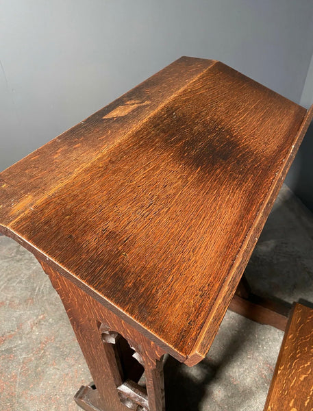 19th Century Gothic Oak Church Lectern Prayer Kneeling Stand