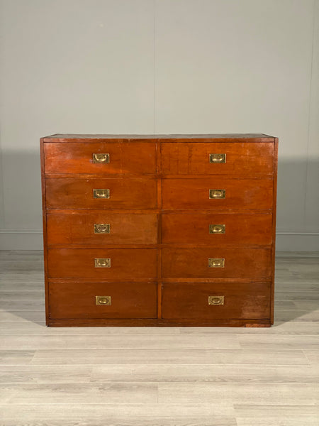 Large 19th Century Bank Of Drawers