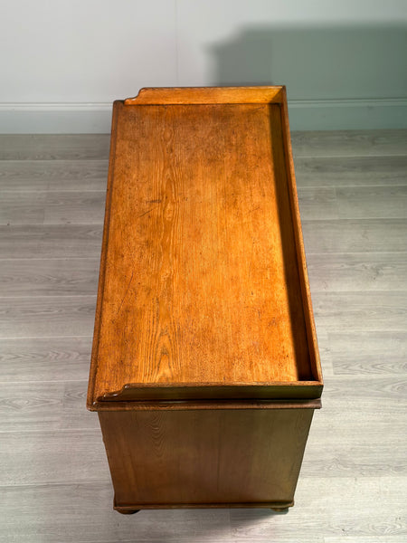 19th Century Solid Ash Kneehole Desk