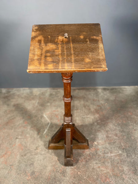 Late Victorian Large Oak Church Pedestal Lectern
