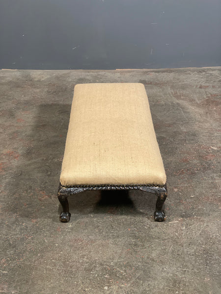 Victorian Ball & Claw Oak Footstool