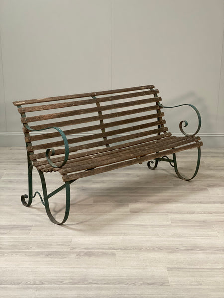19th Century Garden Bench In Original Condition
