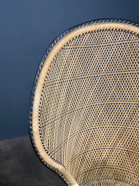 Vintage Rattan Peacock Chair