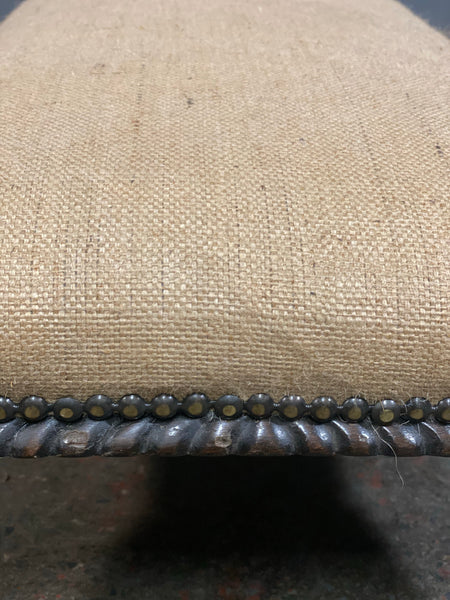 Victorian Ball & Claw Oak Footstool