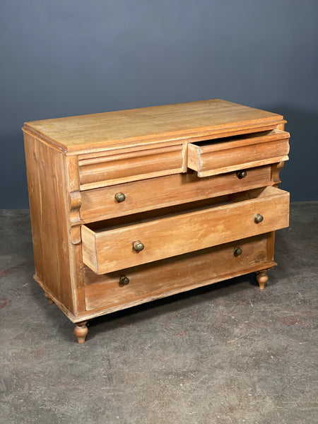 19th Century French Pine Chest Of Drawers