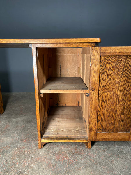 Early 20th Century Oak Teachers Desk c1920