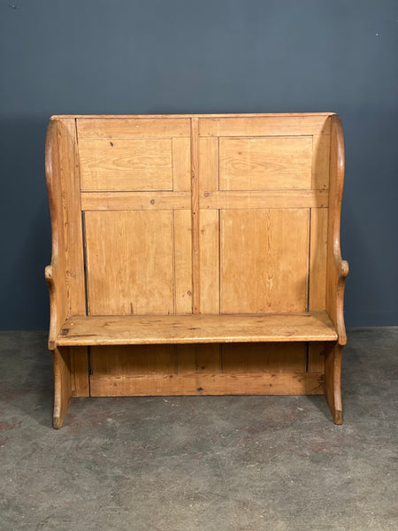 Victorian Pine Oak Settle