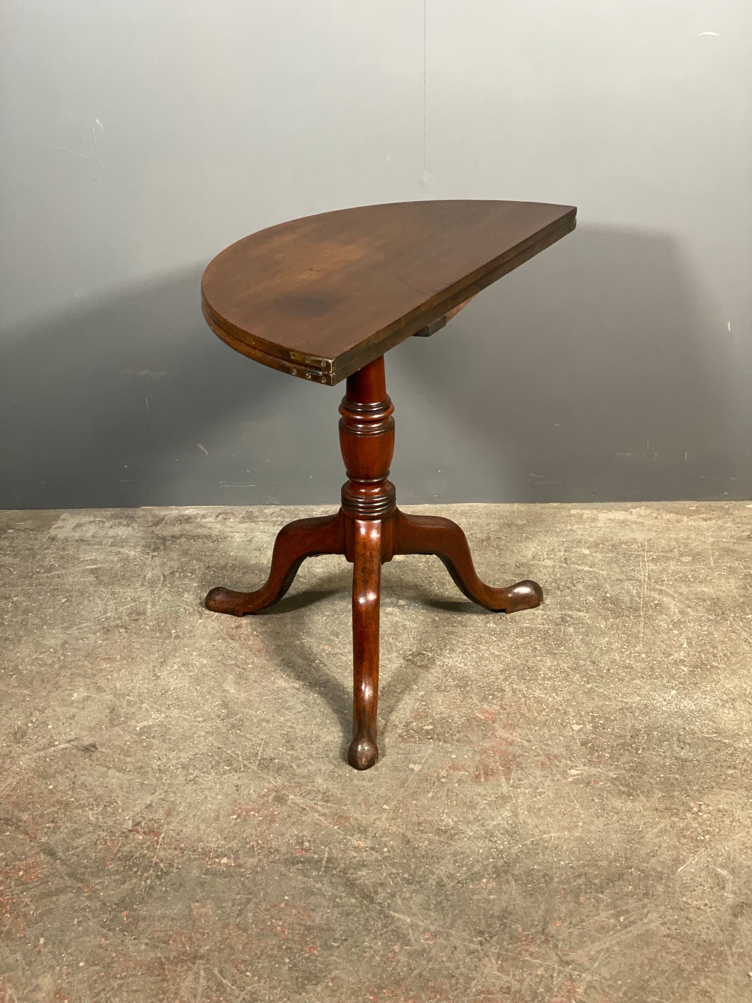 A Rare Georgian Mahogany Flip Top Table