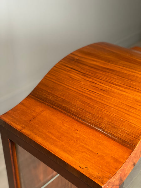 Art Deco Walnut Display Cabinet