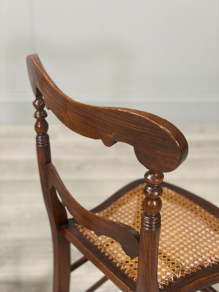 A Pair Of 19th Century Faux Rosewood Side Chairs